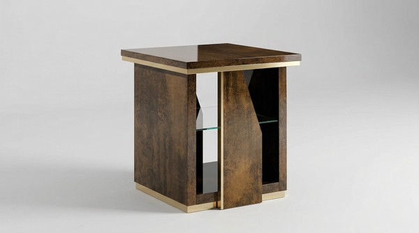 Desiree Lamp Table - Bronze Gold