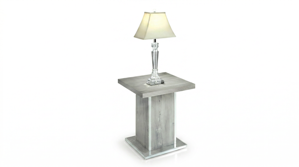 Alexa Lamp Table - Light Grey