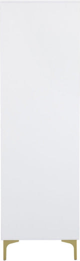 MIAMI 2 DOOR WARDROBE - WHITE/GOLD