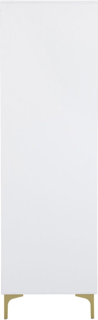 MIAMI 2 DOOR WARDROBE - WHITE/GOLD