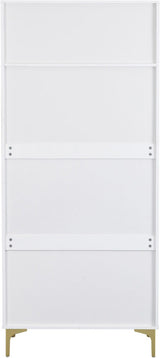 MIAMI 2 DOOR WARDROBE - WHITE/GOLD