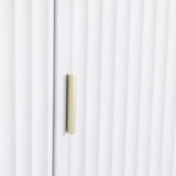MIAMI 3 DOOR WARDROBE - WHITE/GOLD