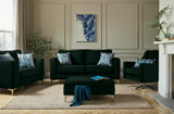 PLUSH QUILT EMERALD / 3 + 2 Set