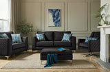 PLUSH QUILT STEEL / 3 + 2 Set