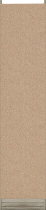 NEVADA 1 DOOR 1 DRAWER WARDROBE - GREY GLOSS/LIGHT OAK EFFECT VENEER