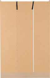NEVADA 3 DOOR 2 DRAWER MIRRORED WARDROBE - WHITE GLOSS