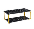 Black with gold frame