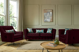 PLUSH CLARET / 3 + 2 Set