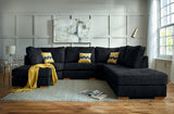 ALASKA MIDNIGHT / 1 Centre Armless (40”) + 2 Wedges + 2 stools