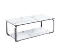 White with silver frame