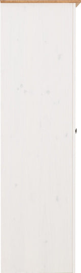 PANAMA 2 DOOR WARDROBE - WHITE/NATURAL WAX
