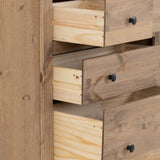 PANAMA 4 DRAWER CHEST - NATURAL WAX