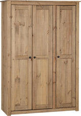 PANAMA 3 DOOR WARDROBE - NATURAL WAX