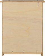 PANAMA 3 DRAWER BEDSIDE - NATURAL WAX
