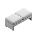 PETITE BENCH DESIGNER STOOL (matching feet)