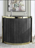 Dark Grey Velvet + Brass