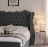Victoria Wingback Upholstered Bed