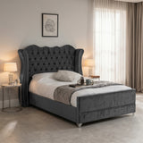 Victoria Wingback Upholstered Bed