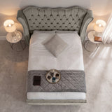 Victoria Wingback Upholstered Bed