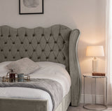Victoria Wingback Upholstered Bed