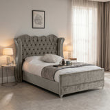 Victoria Wingback Upholstered Bed