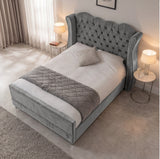 Victoria Wingback Upholstered Bed