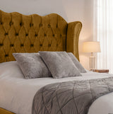 Victoria Wingback Upholstered Bed