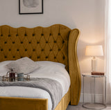 Victoria Wingback Upholstered Bed