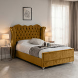 Victoria Wingback Upholstered Bed