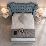 Victoria Wingback Upholstered Bed