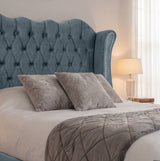 Victoria Wingback Upholstered Bed