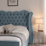 Victoria Wingback Upholstered Bed