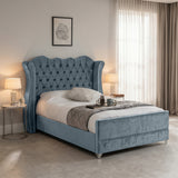 Victoria Wingback Upholstered Bed