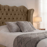 Victoria Wingback Upholstered Bed