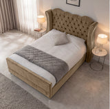 Victoria Wingback Upholstered Bed