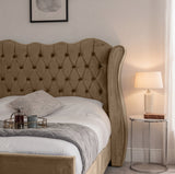 Victoria Wingback Upholstered Bed