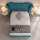Victoria Wingback Upholstered Bed