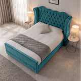 Victoria Wingback Upholstered Bed