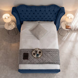 Victoria Wingback Upholstered Bed