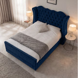 Victoria Wingback Upholstered Bed