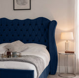 Victoria Wingback Upholstered Bed