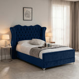 Victoria Wingback Upholstered Bed