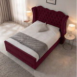 Victoria Wingback Upholstered Bed