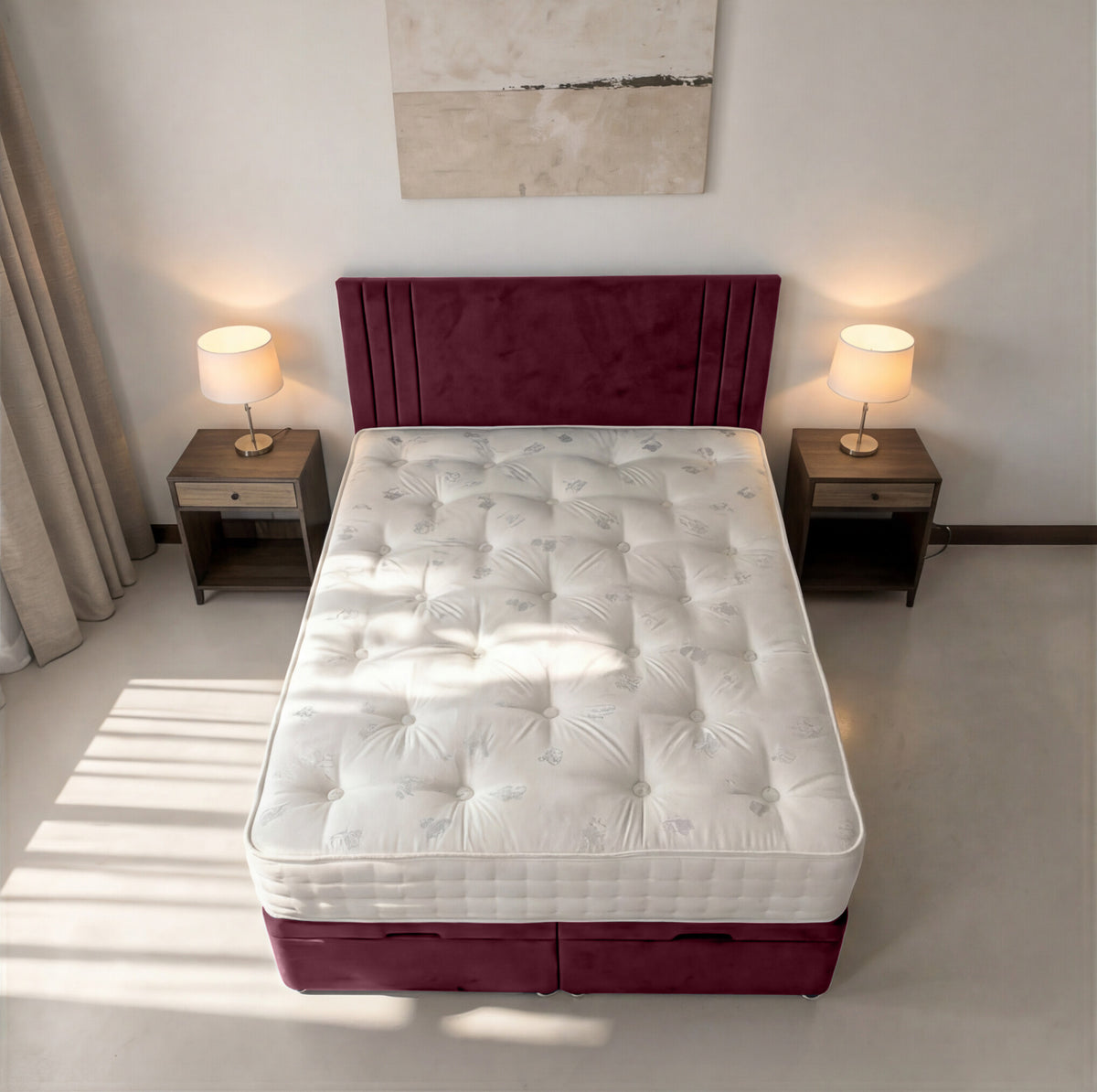 PL10 Plush Soft Velvet Claret