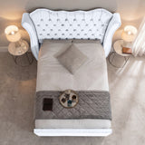 Victoria Wingback Upholstered Bed