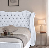Victoria Wingback Upholstered Bed