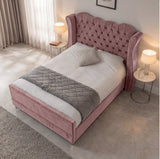 Victoria Wingback Upholstered Bed