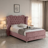 Victoria Wingback Upholstered Bed