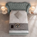 Victoria Wingback Upholstered Bed