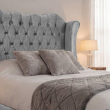 Victoria Wingback Upholstered Bed